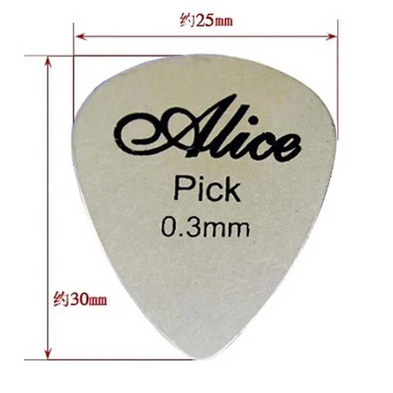 20 Pcs Metal Guitar Pick 0.3mm Thin Durable Silver Color Professional Bass Ukelele Picks Wholesale