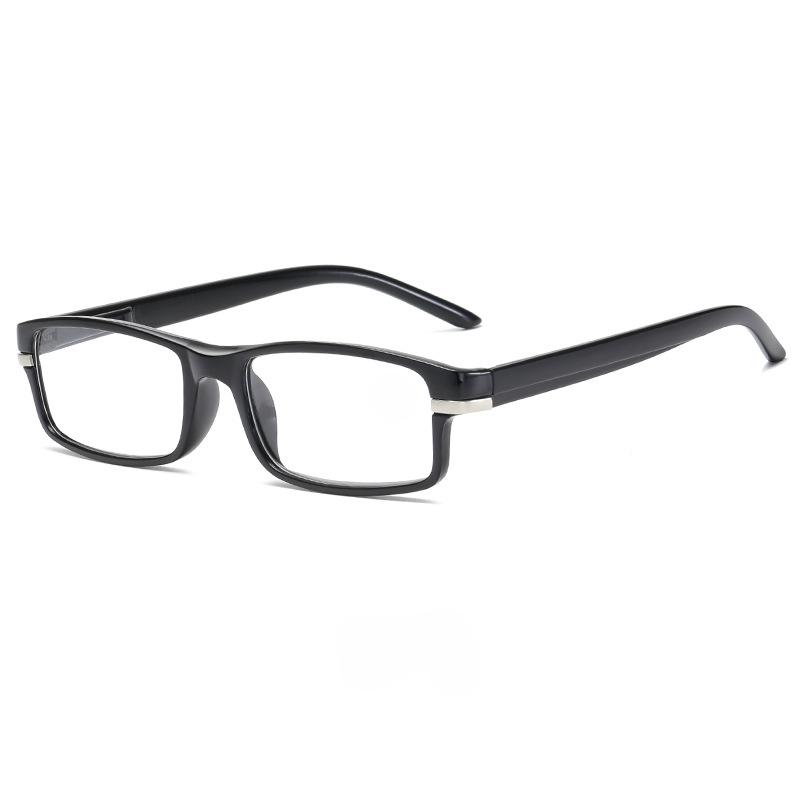 Retro Women Reading Glasses Eye Protection PC Square Eyeglasses Without Face Clip Spring Legs  Eyewear for Men