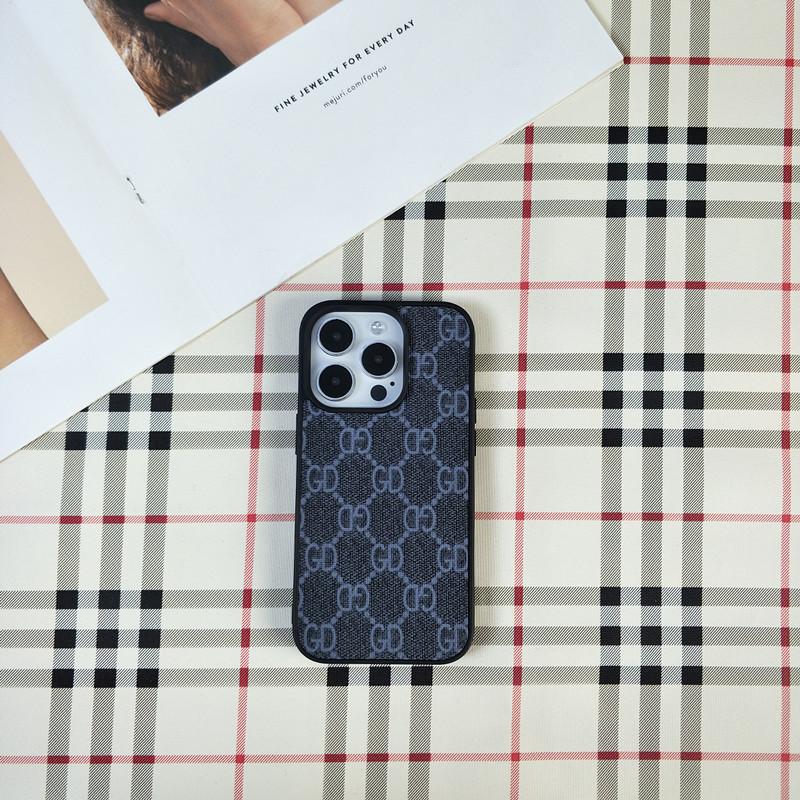 Stoßfeste Hülle im Buchstaben-G-Stil für iPhone 13/14/15/16/17 Pro Max - Trendiges europäisches & amerikanisches Design