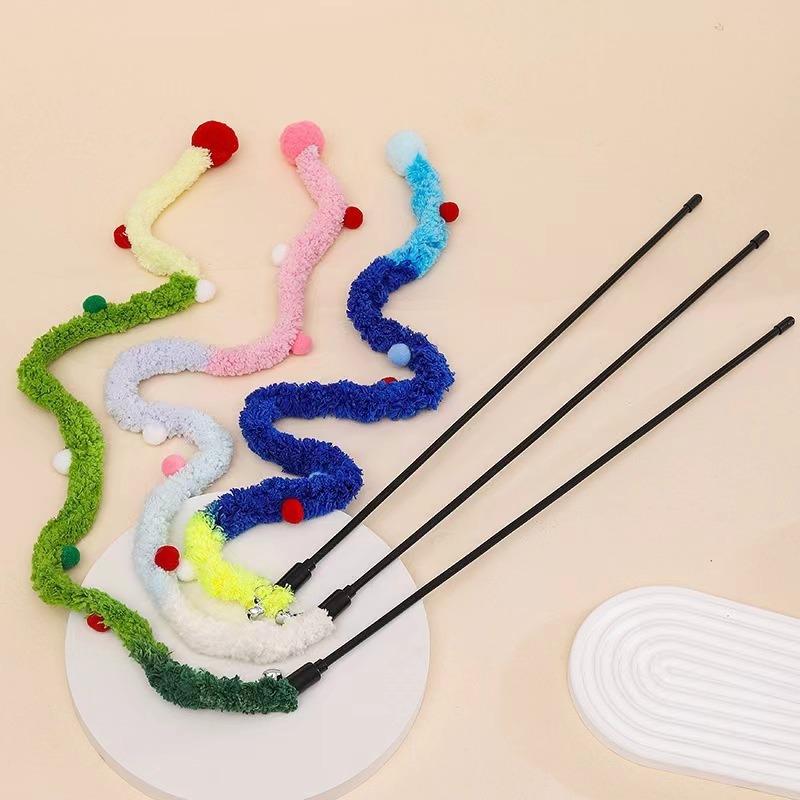 Pet Toys, Cat Interactive Toys, Thick Fur Thread Cat Toys, Colorful Fur Balls Cat Toys, Self-entertaining Cat Toys