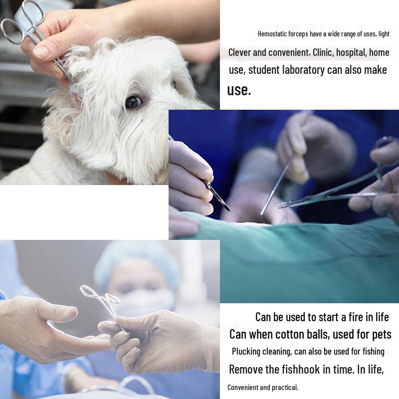 Tierohrhaarentfernungszange für Hunde & Katzen (Teddy-Stil Hämostatisch)
