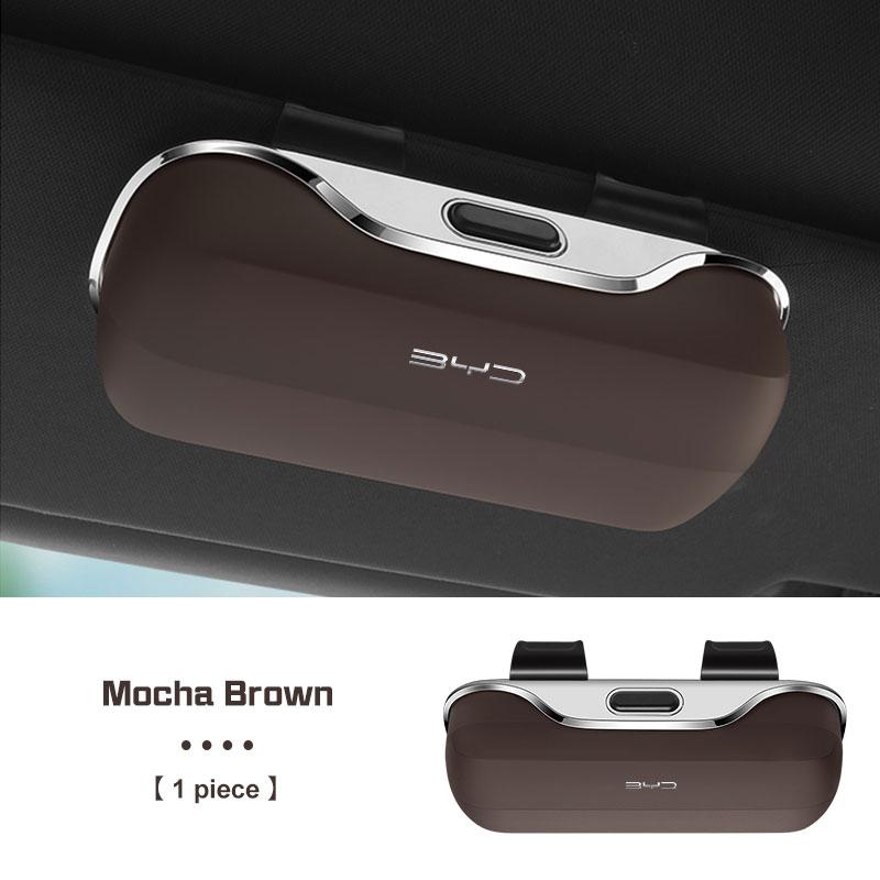 Car Glasses Box Sun Visor Eyeglass Case For BYD Song Pro Tang Dmi F3 QIn PLUS MAX Yuan EV Dolphin Seagull Atto Sunglasses Holder
