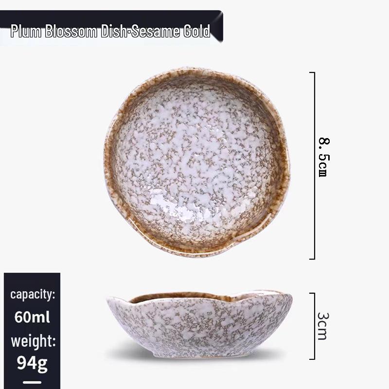 Japanisches Keramik-Dip- & Sojasaucen-Schälchen-Set - Snackteller & Geschirr