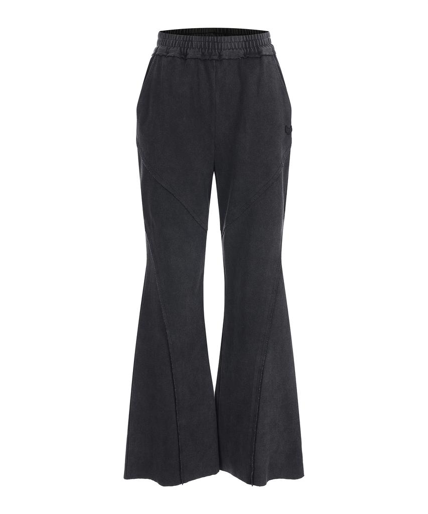 LALAFOX Bootcut Seam Line Pants Black Bq4Cp002