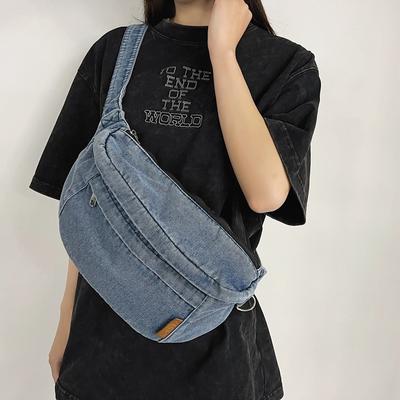 Borsa a tracolla in denim Borsa a tracolla da donna di grande capacità Borsa a tracolla