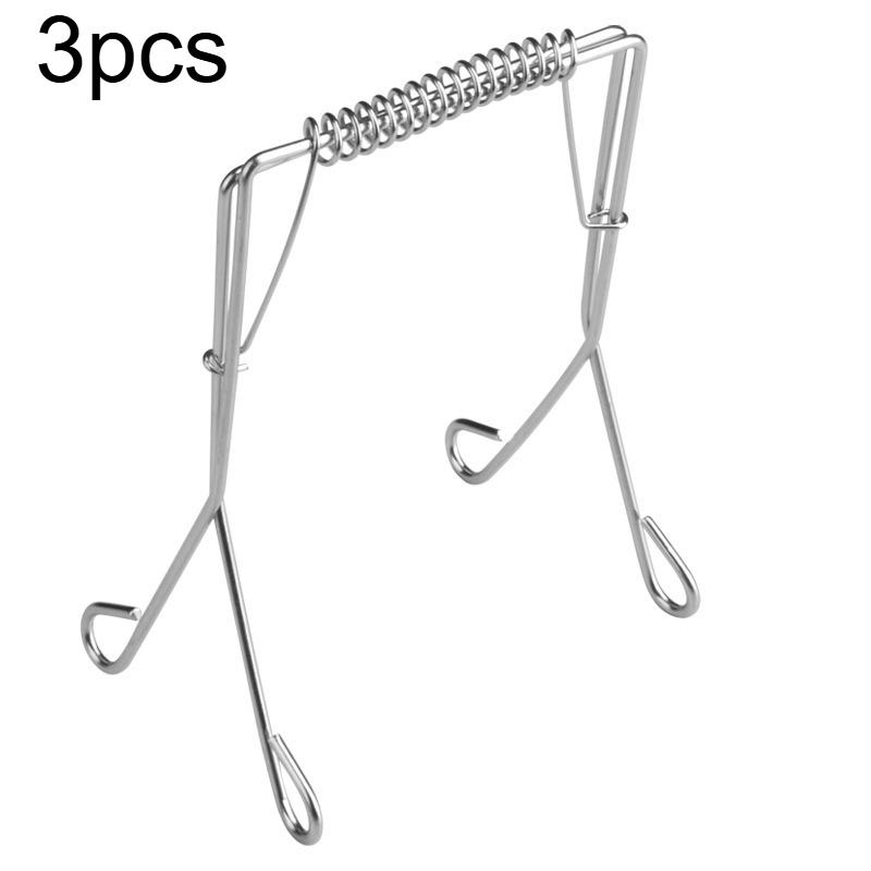 

3/5pcs 304 Stainless Steel Cabbage/Leafy Vegetable Clamp - Heavy-Duty Reusable Multi-Grip Cooking for Frying, Steaming, Baking