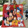 Mickey and Minnie Cartoon Blanket, Short Plush Cute Warm Blanket, Living Room Home Decoration Sofa Four Seasons Travel