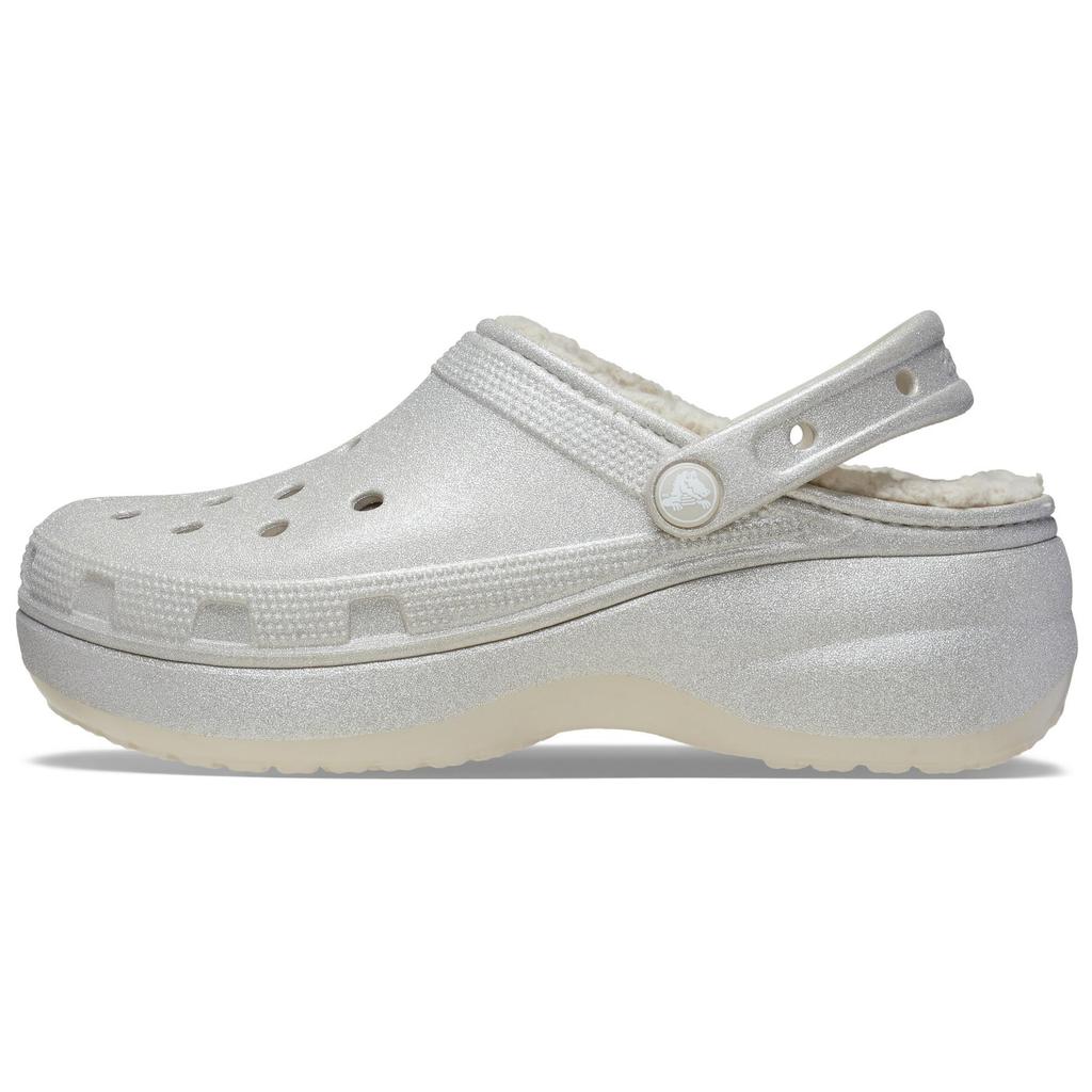 Crocs Comfortable Casual Hole Shoes Women's Silver