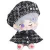 Niannyyhouse 20cm Plüschpuppe mit Kleidung, Poncho, Hut und Schal-Set (Schwarz)