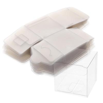 50 Pcs Clear Plastic Pvc Packing Box,Διαφανές Candy Box για Δώρο Γάμου (5x5x5cm)
