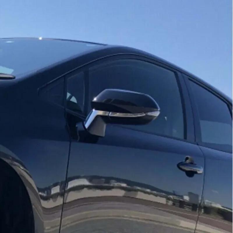 LHD For     Toyota Corolla Chrome Car Rearview Side Mirror Trims Cover Strips Molding Decor Exterior
