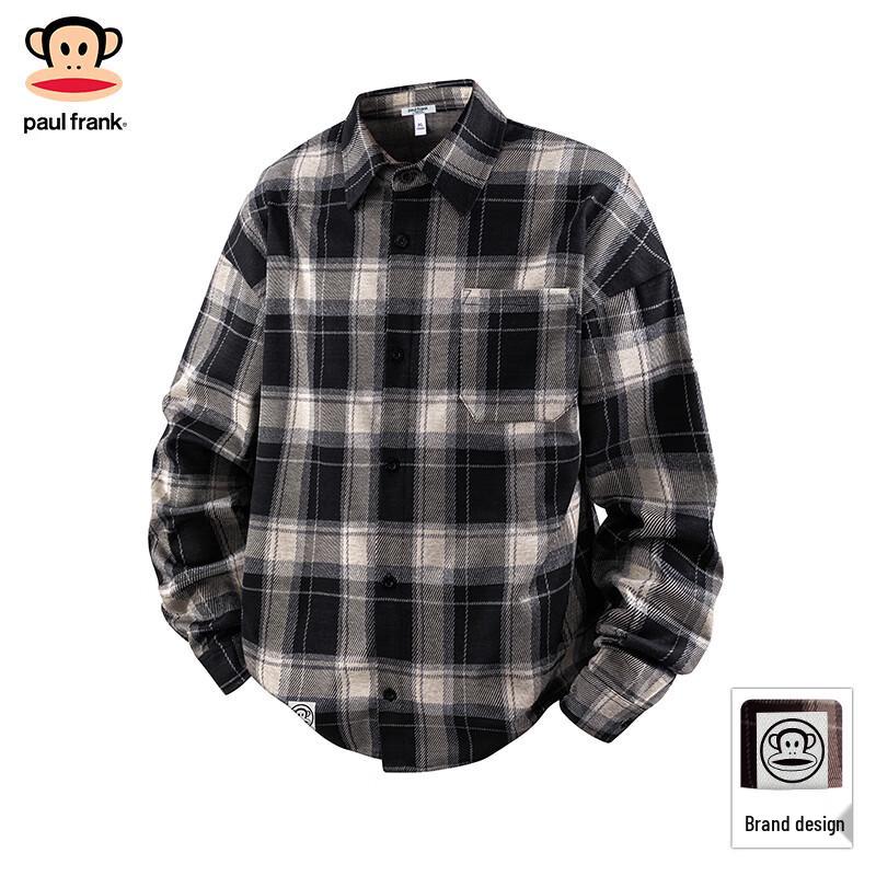 

Paul Frank Men s Plaid Long Sleeve Casual Shirt 3XL