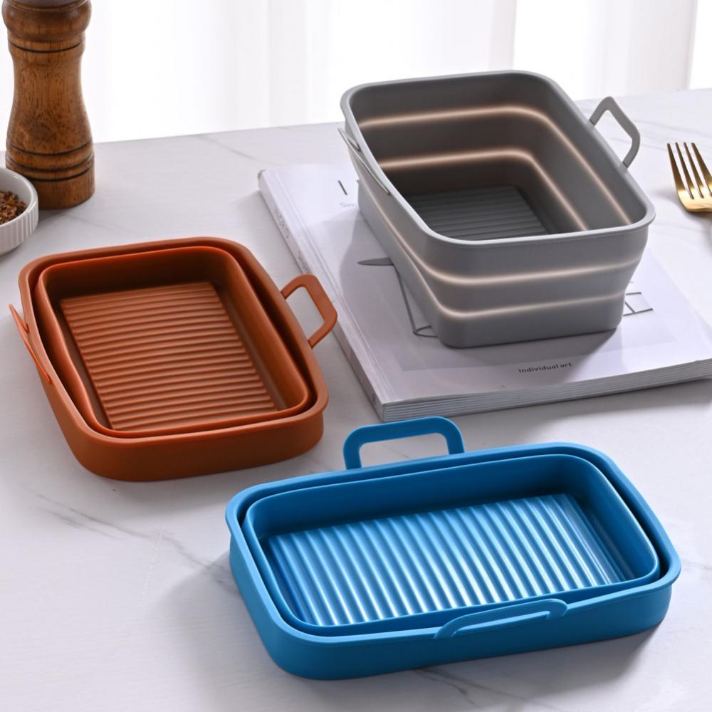 Liner Basket Replacement Reusable Square Replace Foldable For Cake Baking Cooking Pizza Kitchen Accessories Basket Mat Airfryer