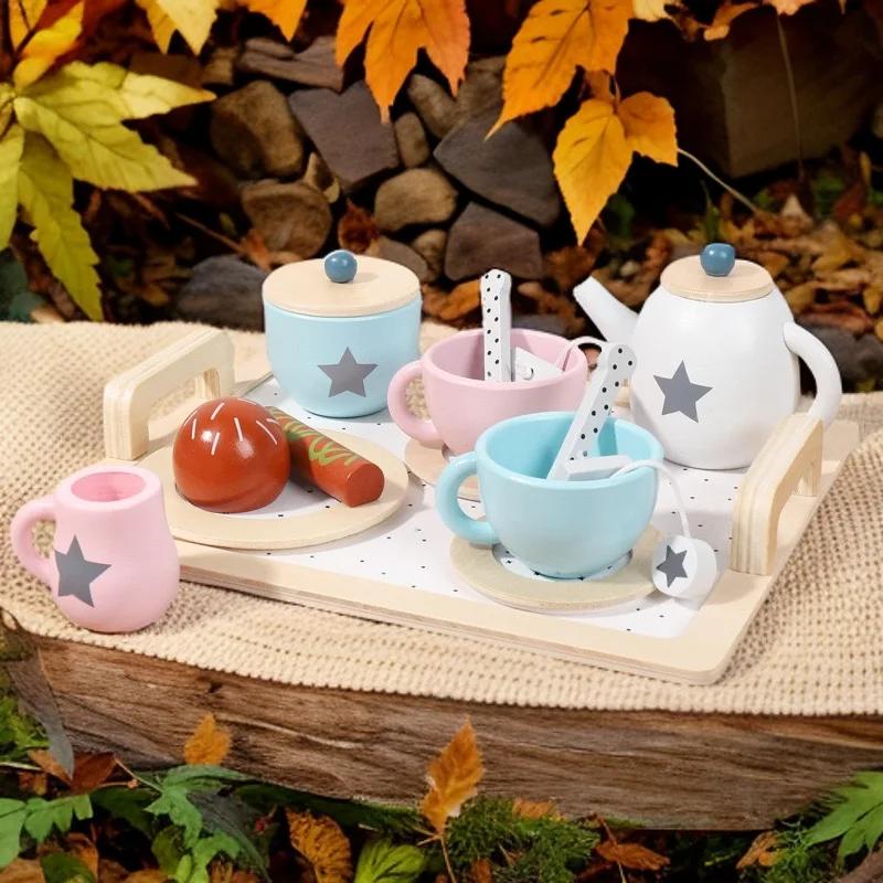 Ettermiddagstesett av tre Leketøy Late leke Mat Lære Rollespill Tidlige pedagogiske leker for småbarn Jenter Gutter Barn Gaver