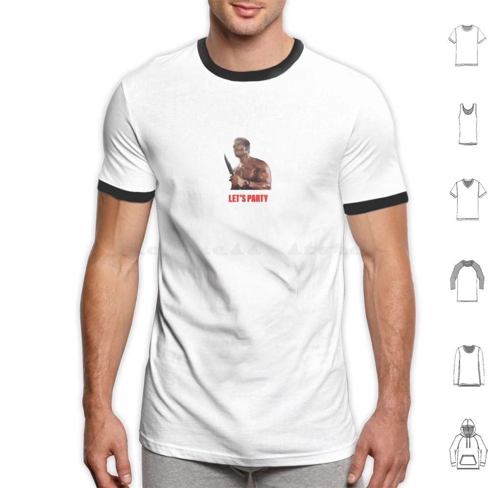 Arnold Schwarzenegger CommandoLets Party Colour T Shirt Big Size 100 Cotton Commando Arnie Arnold Schwarzenegger Classic