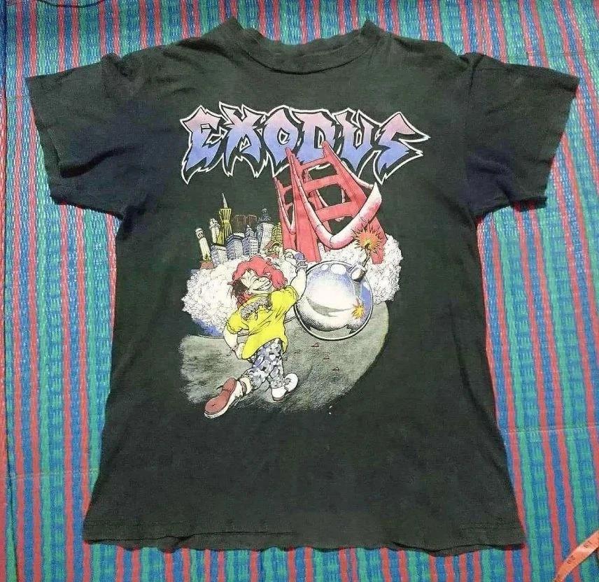 New EXODUS Band Gift Funny Cotton Black S to 5XL Unisex Shirt TU758 XL