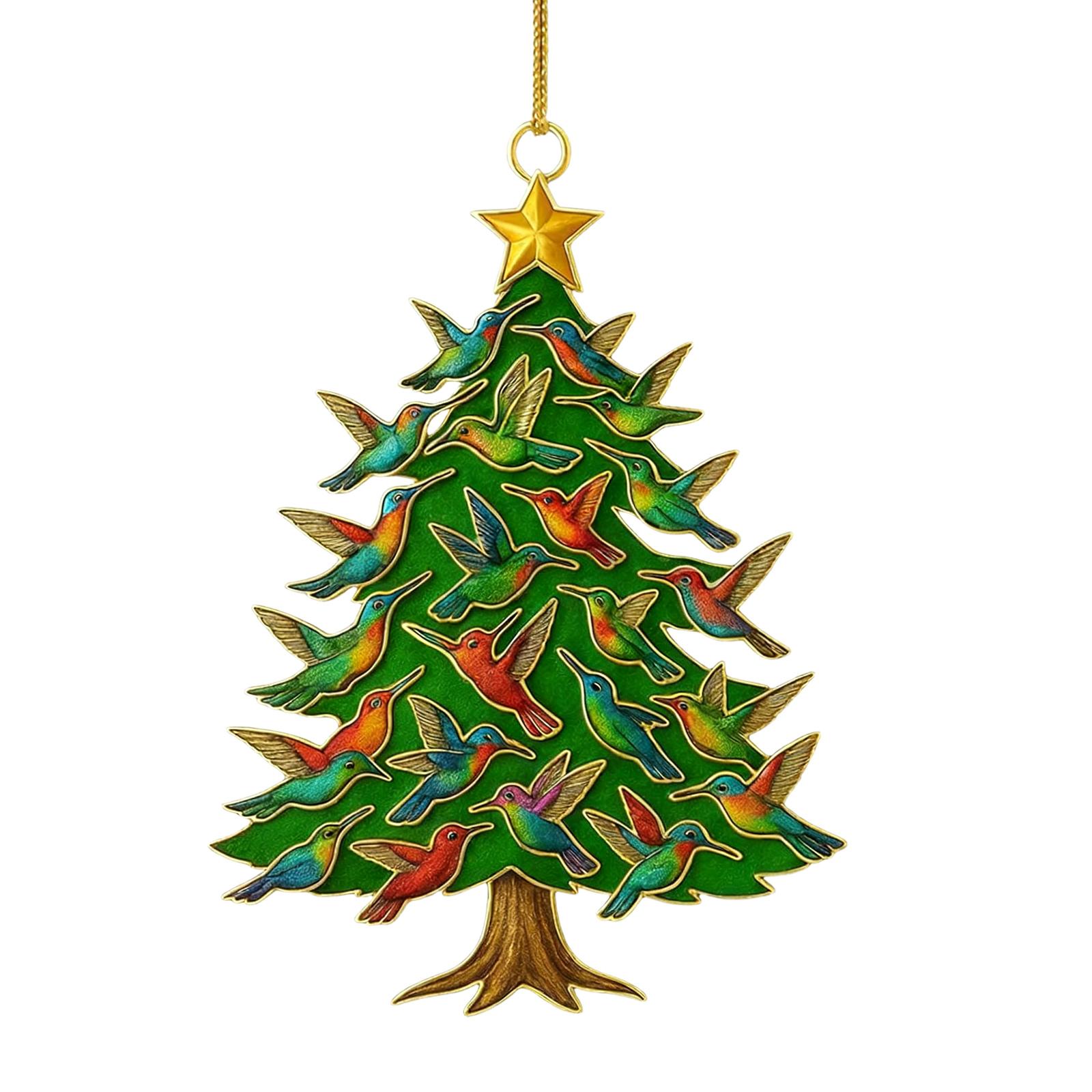 

2D Acrylic Christmas Tree Decoration Colorful Butterfly Suitable For Christmas Tree Ornaments Decoration One Size