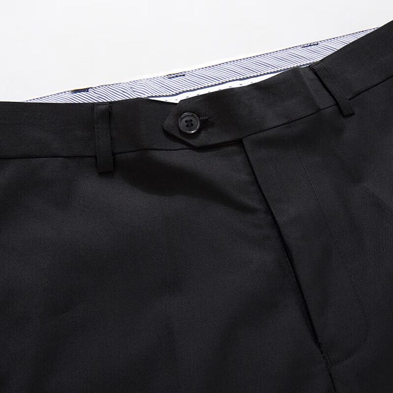 ROMON Men's Straight Leg Wrinkle-Free Business Casual Trousers