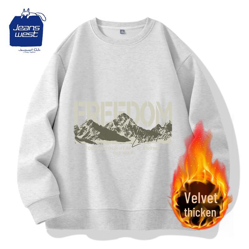 

Jeanswest Club Men s Fleece Film Mountain Print Round Neck Sweatshirt 4XL