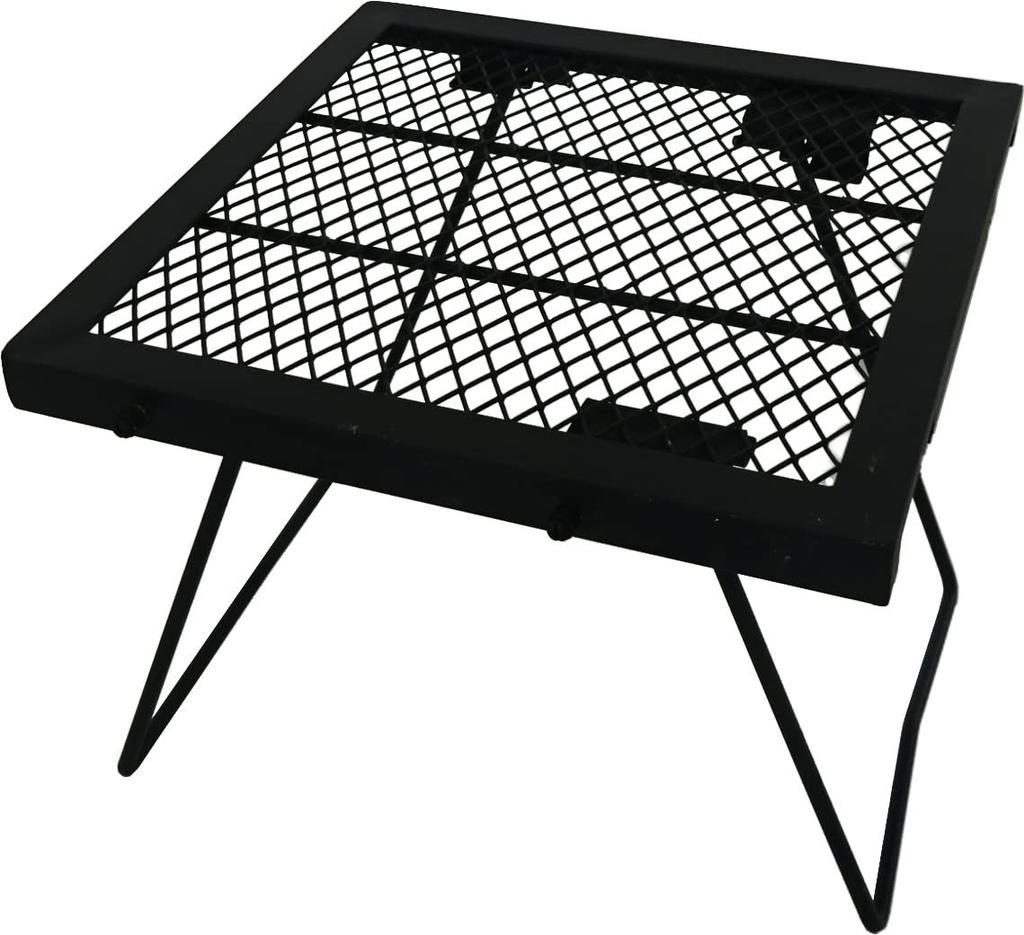 Onoue Manufacturing Plus Compatible Low 340 X 340 X Assembly Top Panel 340 X Bonfire Barbecue (ONOE) Multi-Stand MS-3434 [Open-Fire Table, Black,