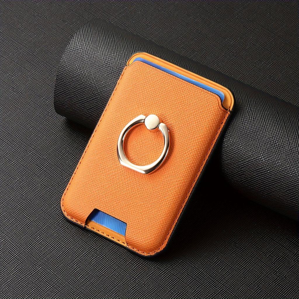 Mobile Phone Ring Magnetic Universal Card Holder Built-in N52 Powerful Magnet Ring Hold 3 Cards Solt ID Cards Bank Cards Credit