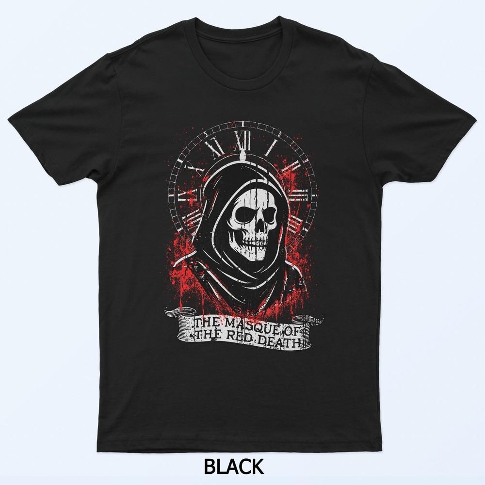 Masque Of The Red Death Edgar Allan Poe Grim Reaper T-Shirt