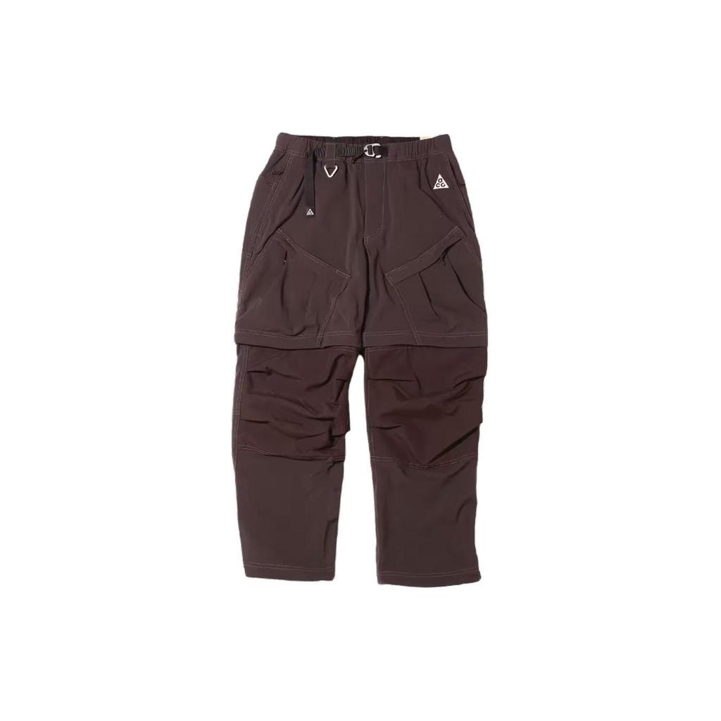 Nike Solid Color Straight Leg Casual Pants Men Bottoms Brown DN3943-220