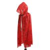 Halloween Cloak Long Hooded Cape with Blood Spider Web Print for Kids Adults Halloween Party Dress Up Accessory for Performance Cosplay Masquerade