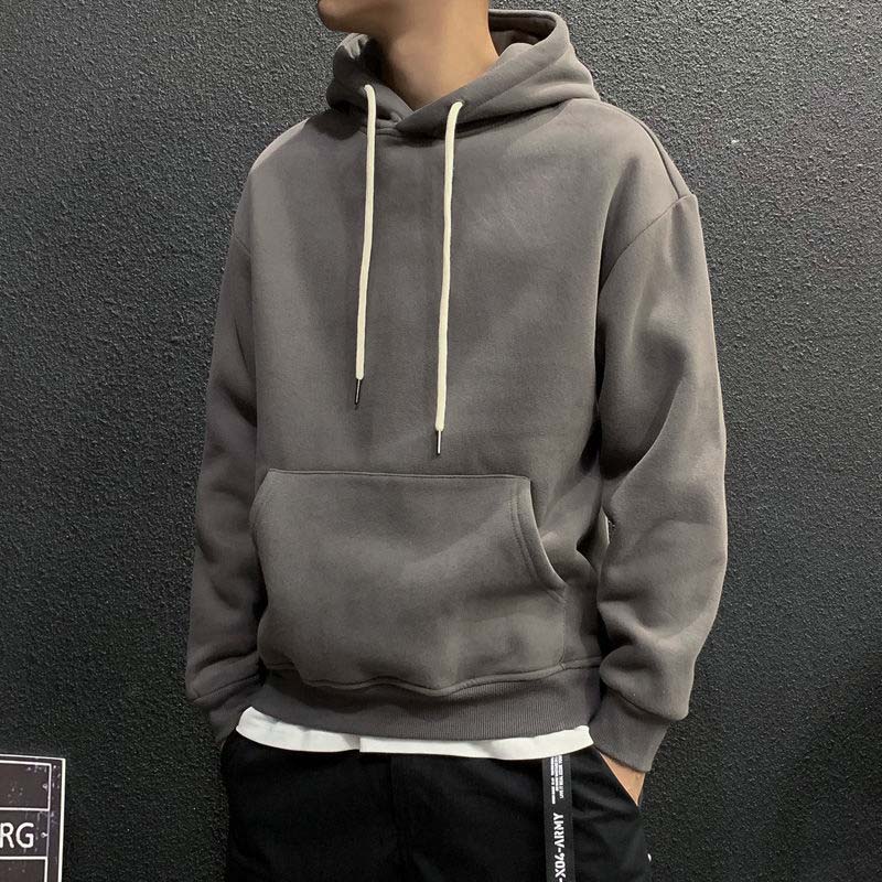 

2021 осенний новый свитер с капюшоном, мужской свободный мужской повседневный однотонный пиджак большого размера M