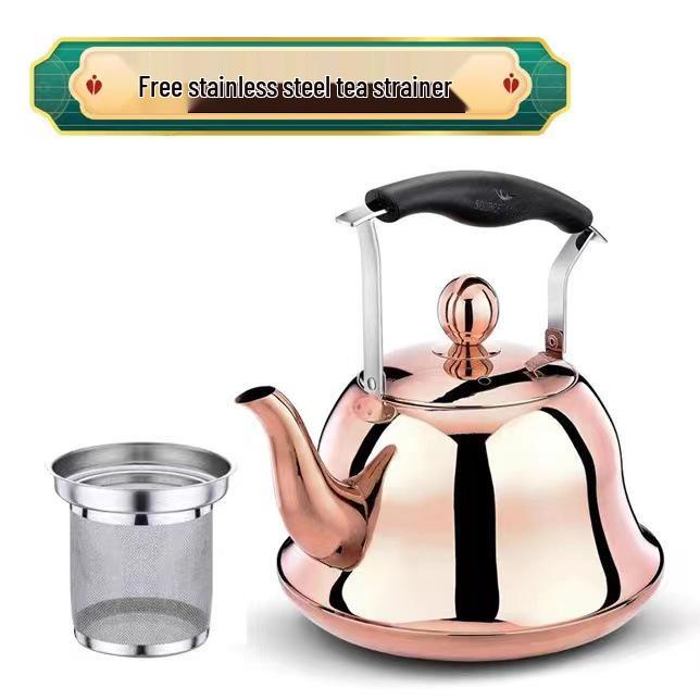 Commercial Stainless Steel Whistling Kettle for Tea & Soup Refill in Restaurants & Homes