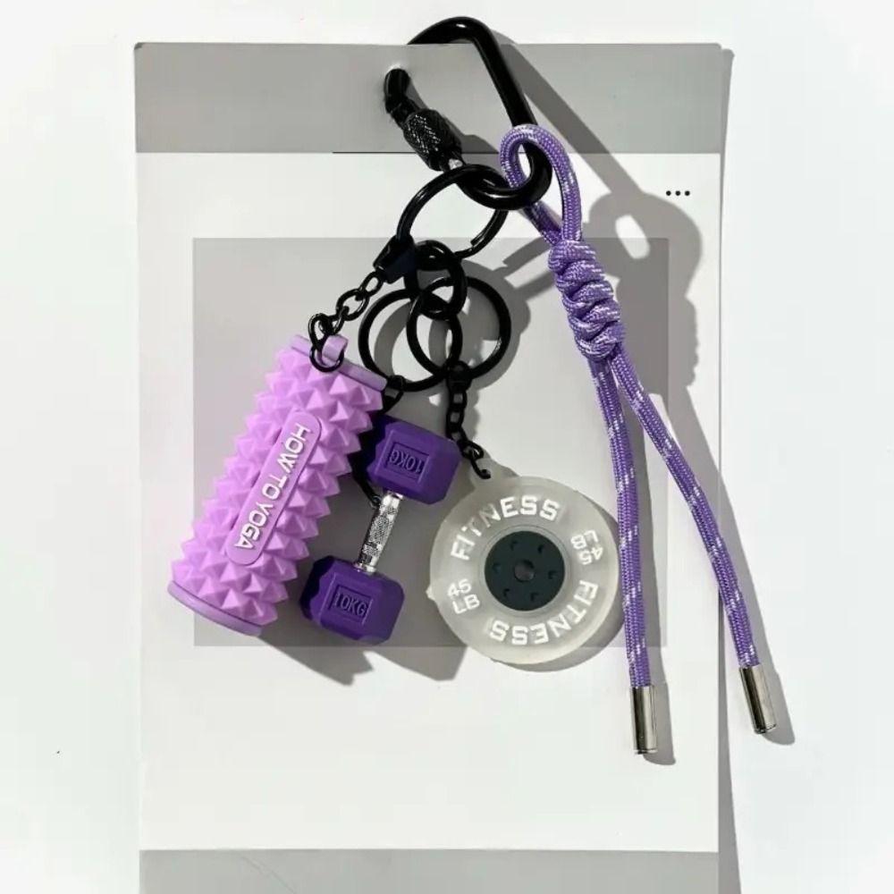 Water Cups Simulation Dumbbells Keyring Detachable Fitness Series Pendant  Bodybuilder