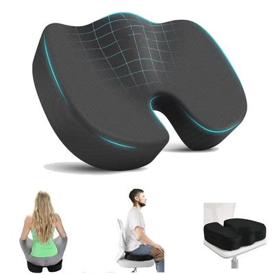 Travel Seat Cushion Memory Foam U-Shaped Pillow for Chair Cushion Pad Car Office Hip Support Massage Orthopedic Pillow