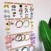 Bow Organizer for Girls Hair Bows Headband Holder Hanging Bow Storage Organizer Rack Wood Bow Holder Wall Mounted Hair