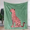 1 Flannel Blanket Simple and Creative Leopard Print Design Warm Comfortable and Soft Suitable for Sofa Bed Car Office Cam