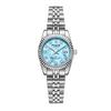 Jyullieoseu Foce Natural Diamond Mother-Of-Pearl Women'S Metal Watch 4 Colors