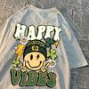 Happy Vibes Need To Maintain Daily Men T-Shirt Summer Crewneck Tee Clothes Summer Cotton Breathable T Shirt Crewneck Loose Tops