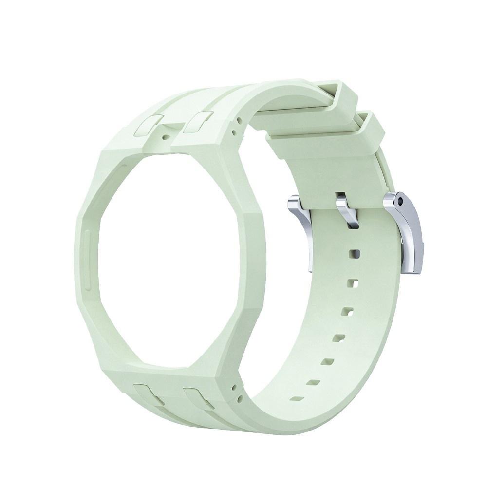 Dreifarbiger integrierter Silikon-Uhrenarmband-Mod-Kit mit Faltschließe Kompatibel mit Swatch X Royal Pop Uhrenzubehör