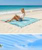 Sea Turtle Beach Mat: Waterproof, Sandproof, Portable, Quick-Drying, Seats 4-6 for Outdoor Camping & Picnic.
