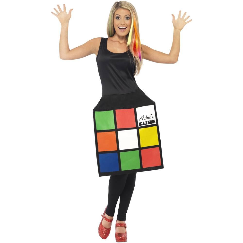 Rubik`s Puzzle-Würfel-3D-Kostümkleid für Damen
