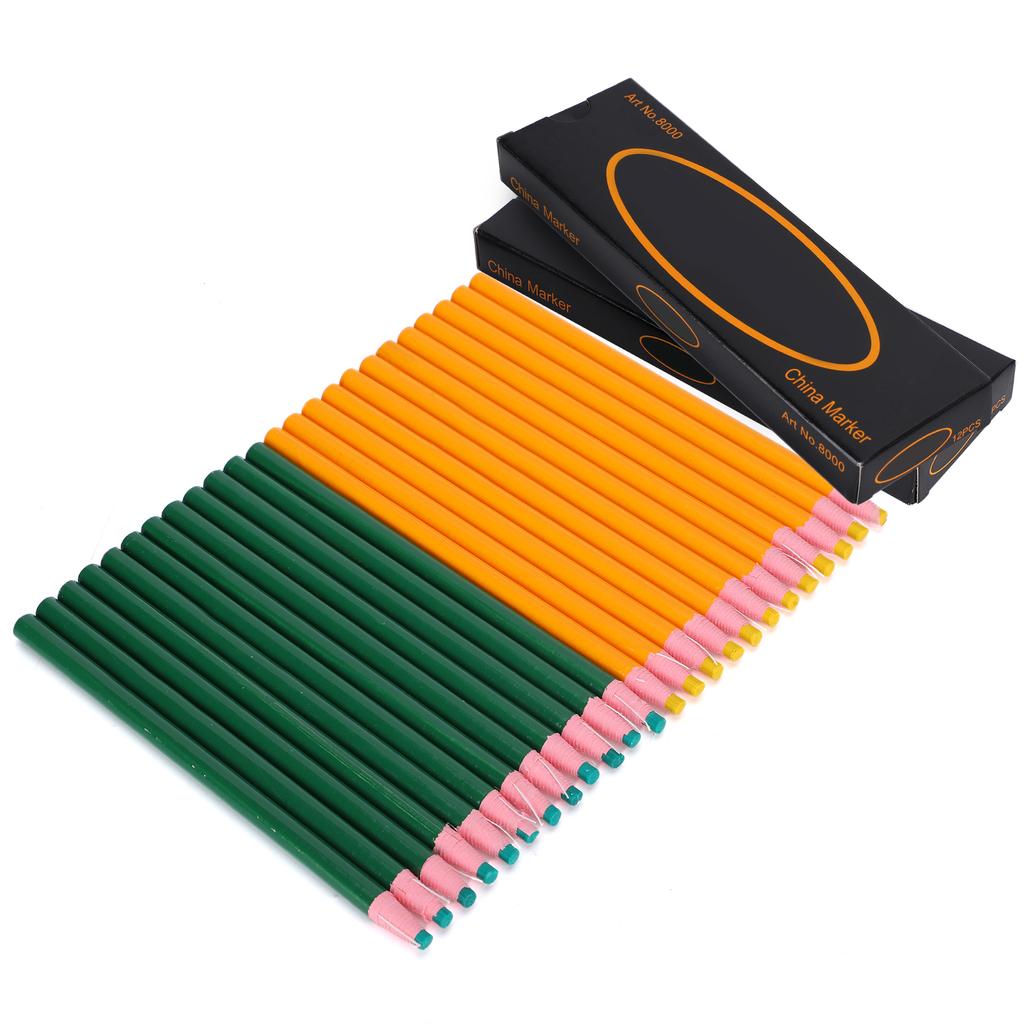 24 Peças Lápis de Giz de Alfaiate Desenho de Linhas Roupa Vidro Cerâmica Móveis Lápis de Marcação