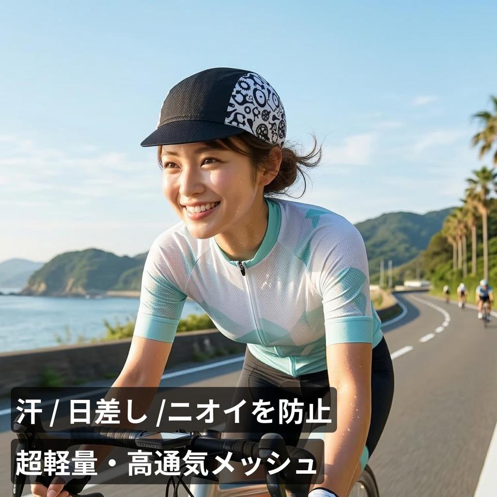 Cycling Inner Helmet Cap with Unisex [andoffer] Cap, Cap, Brim, Sweat-wicking, Quick-drying, Sunscreen, Mesh, Thin, Lightweight, Breathable, Summer,