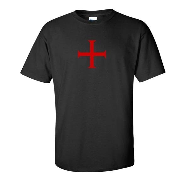 Knights Templar T-Shirt Gildan Cotton Cross shield Christian Solomon S - 5XL L