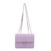 Women Korean Style Plaid Chain Pearl Small Square Shoulder Crossbody Bag