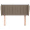VidaXL Tête de lit avec oreilles Taupe 83x23x78-88 cm Tissu3117360
