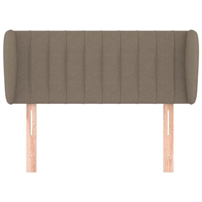VidaXL Tête de lit avec oreilles Taupe 83x23x78-88 cm Tissu3117360
