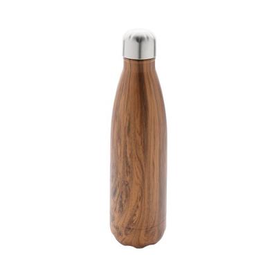 Wood Effect Stainless Steel 500ml Bottle