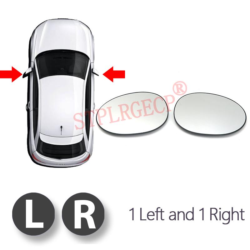 Stplrgecp Passenger Side Driver Side Left or Right Door Side Wing Mirror Glass Lens for Citroën C1 Peugeot 107 Toyota Aygo 05-14