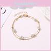 Stylish Double-layer Foot Chain With Shimmering Crystal Balls Fashionable Foot Accessories For Women