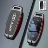 Zine Alloy Leather Car Key Case Cover Shell Holder For Q5 Q8 A6 A3 A8 C8 S6 RS6 A7 S7 RS7 RSQ8 8Y D5 4N RS E-tron GT Q4 Q7 4M