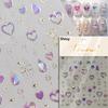5D Bronzing Star Nail Art Stickers 1pcs Luxury Diamond Gold Sliver Laser Pentacle Self Adhesive Nail Decorations Slider Decals